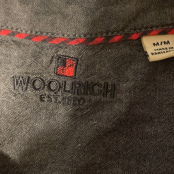 100% cotton Woolrich Men’s Flannel Button Down Shirt - Picture 3 of 4